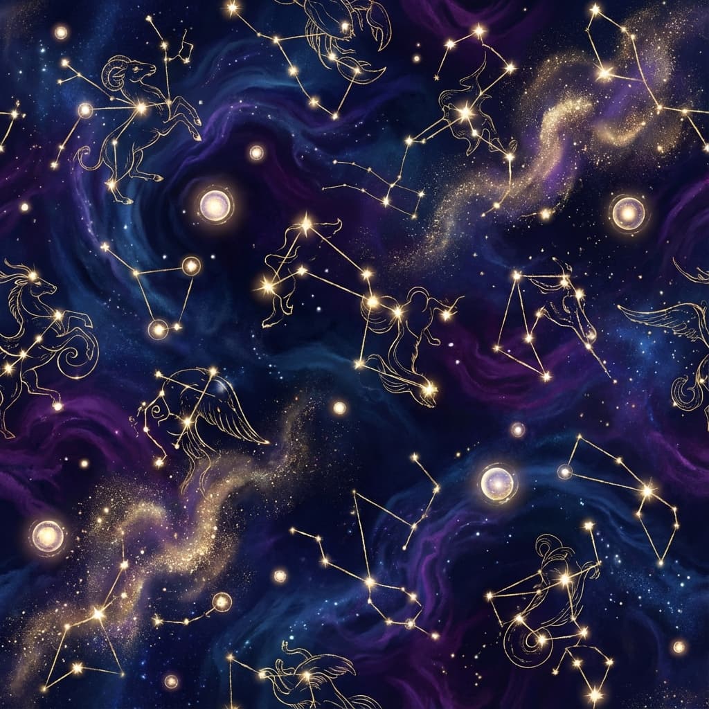 Mapa astral com planetas e influências astrológicas