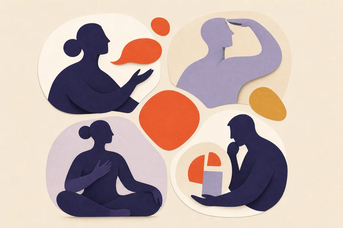 Ilustração editorial do teste comportamental DISC