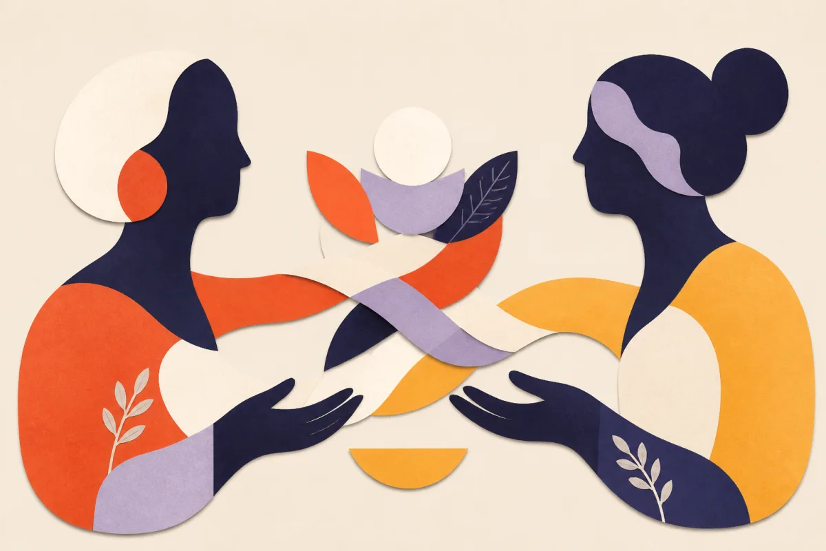 Ilustração editorial do teste de estilo de amor