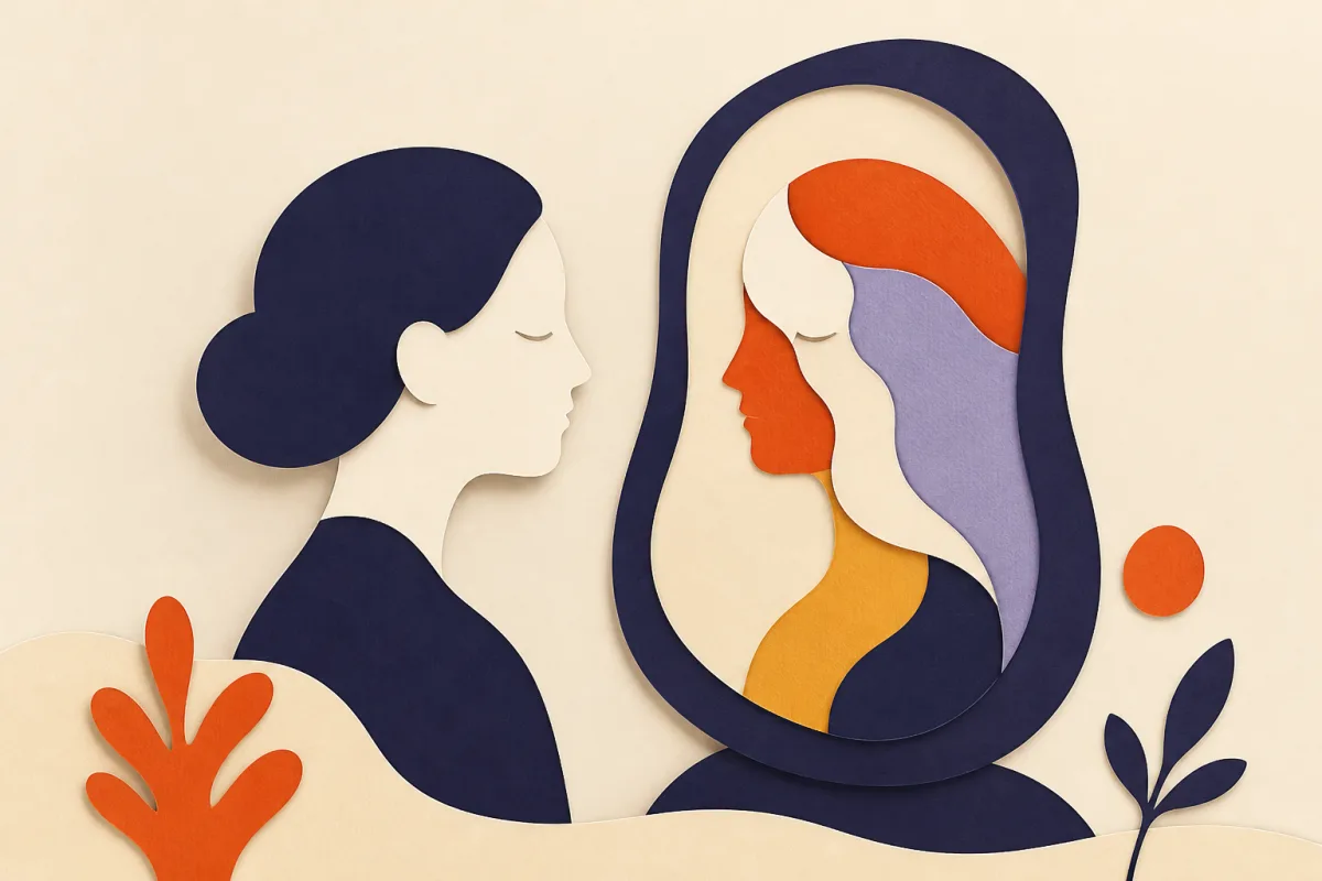 Ilustração editorial do teste de traços narcisistas